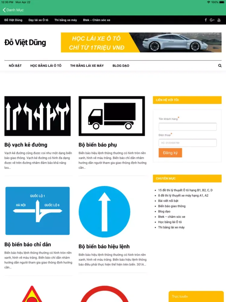 Capturas de pantalla de Học lái xe Victoria iPad 