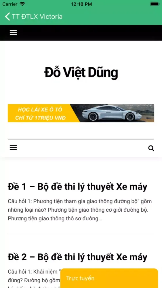 Capturas de pantalla de Học lái xe Victoria