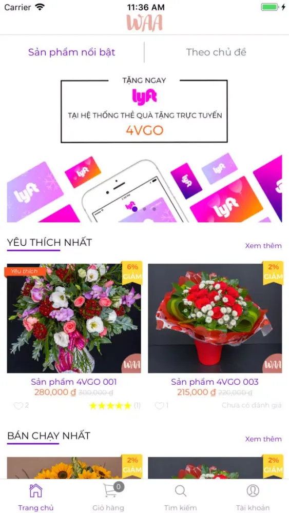 WAA - Ứng dụng tặng quà スクリーンショット