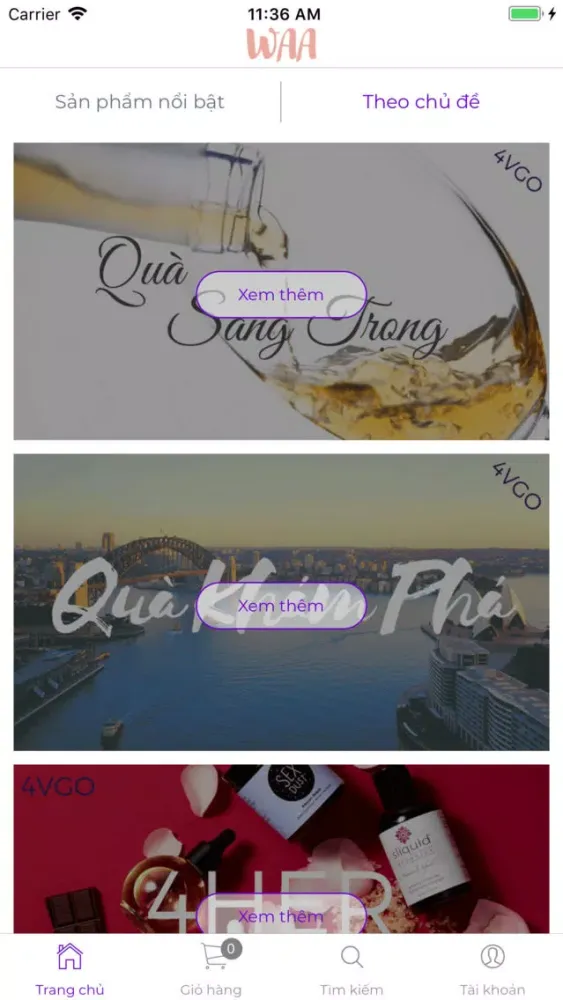 WAA - Ứng dụng tặng quà スクリーンショット