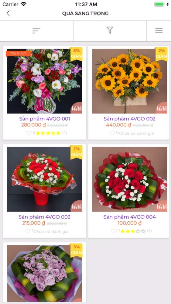 WAA - Ứng dụng tặng quà スクリーンショット