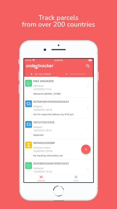 Ordertracker - parcel tracking Ekran Görüntüleri