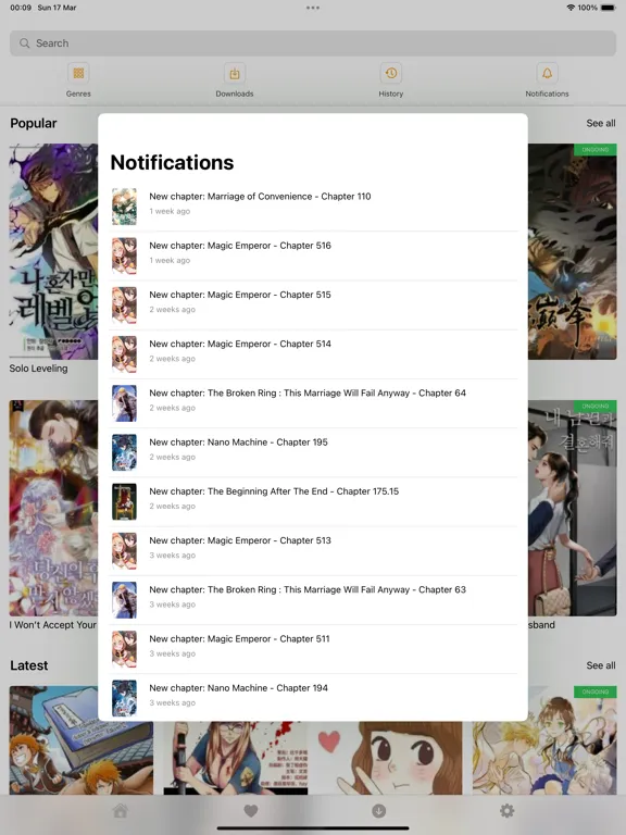 Captures d'écran de Manga Bat - Daily Update iPad 