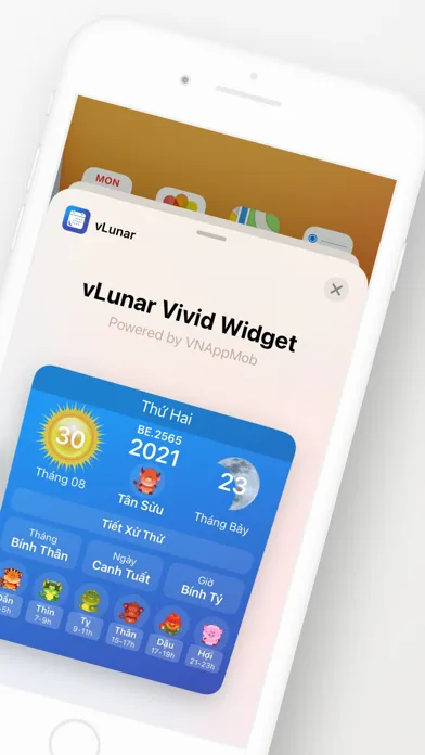 Tangkapan layar vLunar - Âm lịch widget