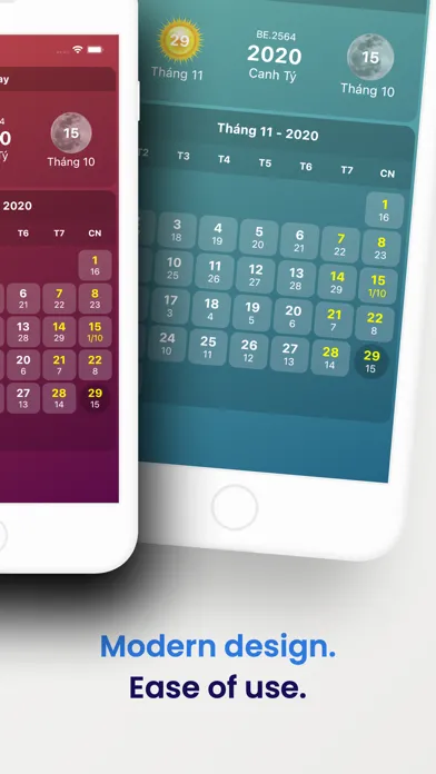 Tangkapan layar vLunar - Âm lịch widget
