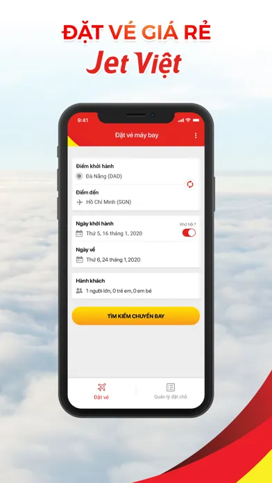 Capturas de tela do Vé giá rẻ - Jet Việt