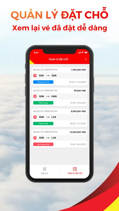 Capturas de tela do Vé giá rẻ - Jet Việt