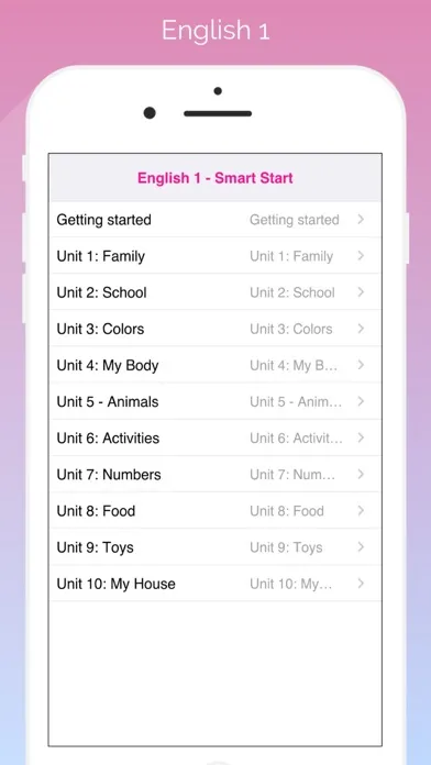 Capturas de pantalla de English 1 Smart Start