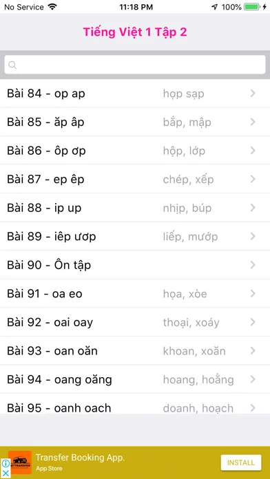 Captures d'écran de Tieng Viet 1 - Tap 2
