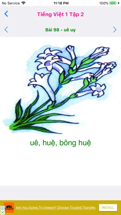 Captures d'écran de Tieng Viet 1 - Tap 2