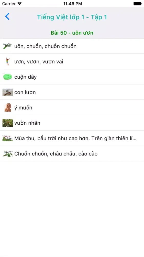 Tieng Viet Lop 1 - Tap 1 Screenshots