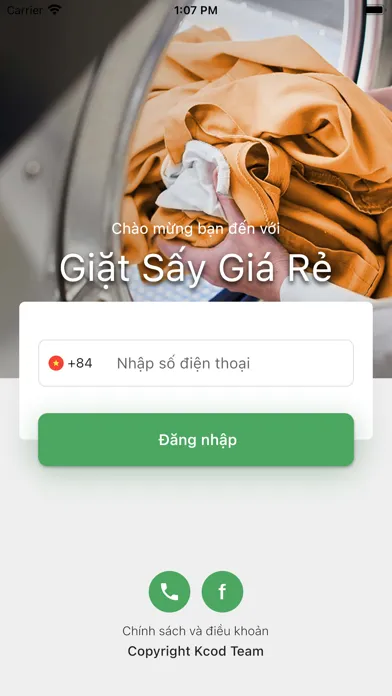 Ảnh chụp màn hình của Giặt Sấy Giá Rẻ