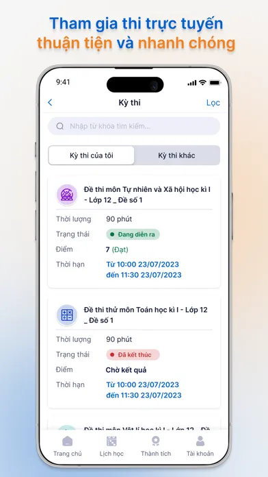 Скриншоты vnEdu LMS