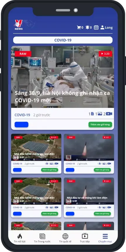 Screenshot di VNews Connect