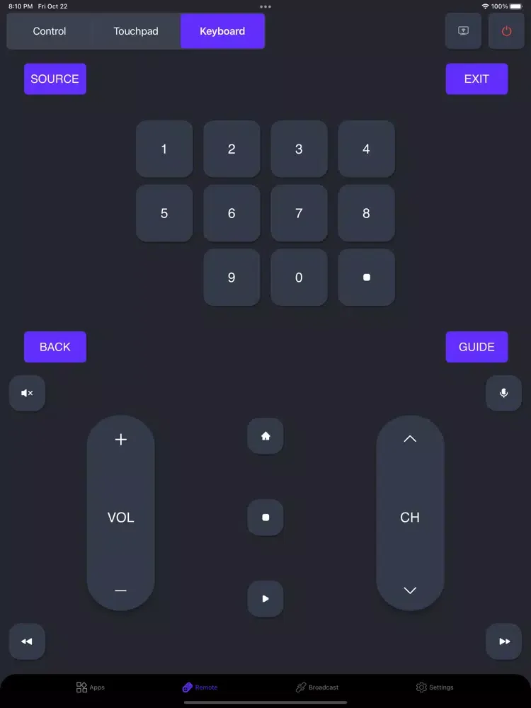 Captures d'écran de Remote Control for LG TV iPad 