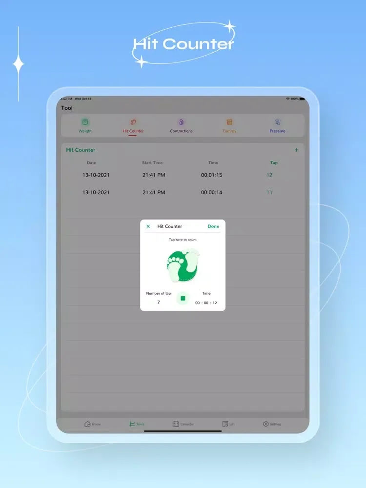 Baby Heart Beat Tracker App iPad  Ekran Görüntüleri