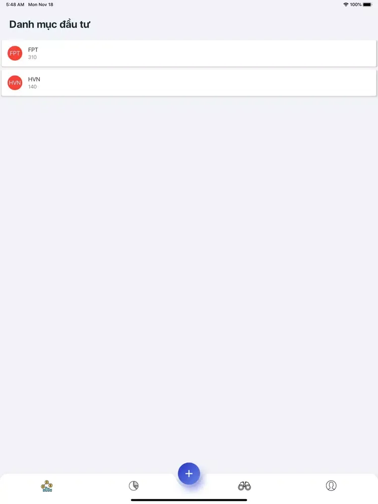 Sổ tay đầu tư iPad  Screenshots