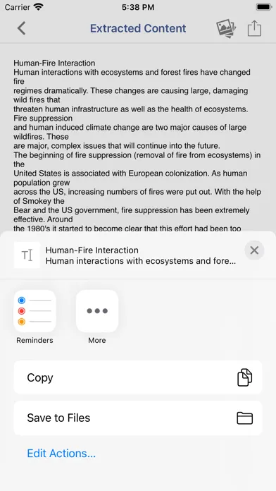Zrzuty ekranu Text Extractor OCR