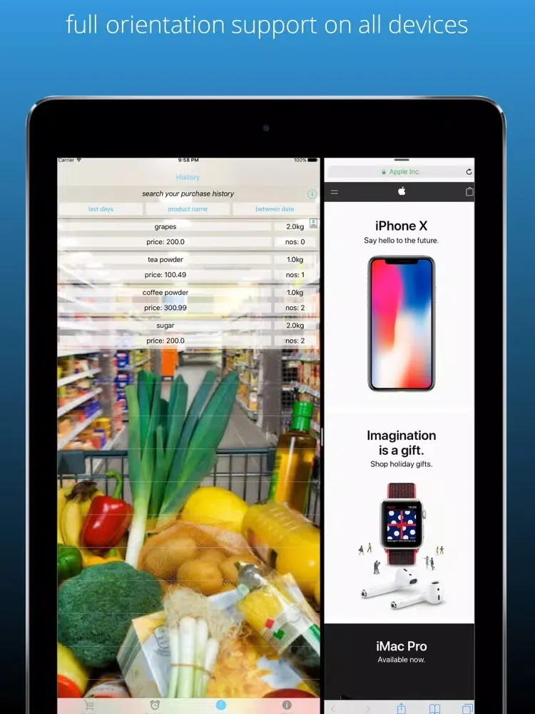 Shopping Cart Expense Tracker iPad 應用截圖