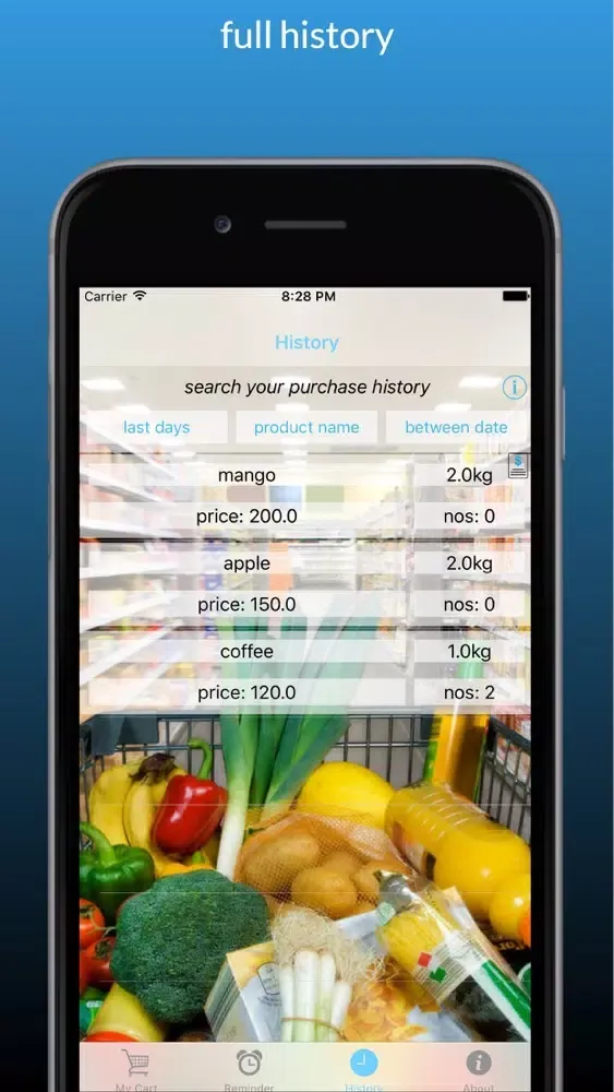 Shopping Cart Expense Tracker應用截圖