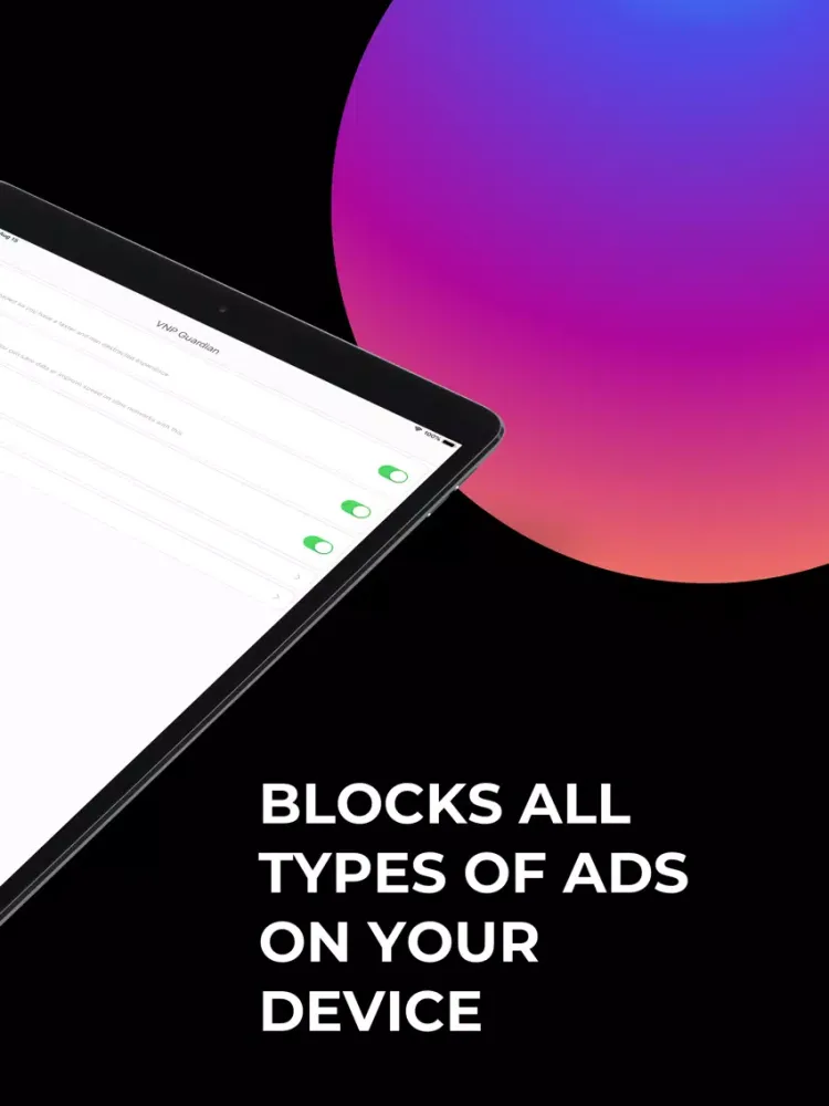 VNP Guardian - Block Ads iPad  Screenshots