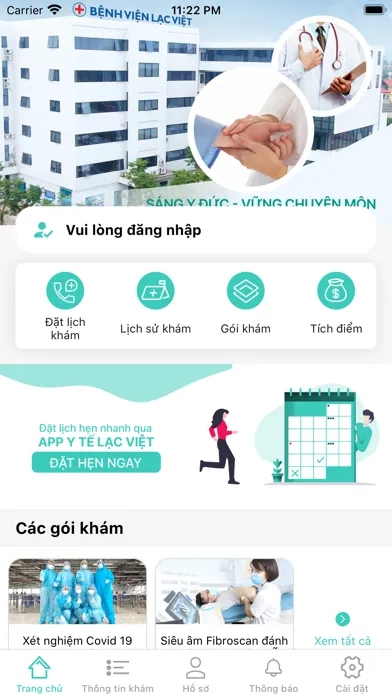 Tangkapan skrin BV Lạc Việt