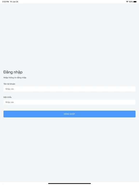Tangkapan skrin VNPT ESCS iPad 