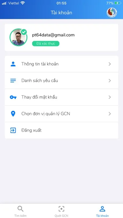 Xác minh GCNQSDĐ - VNPT REV Ekran Görüntüleri