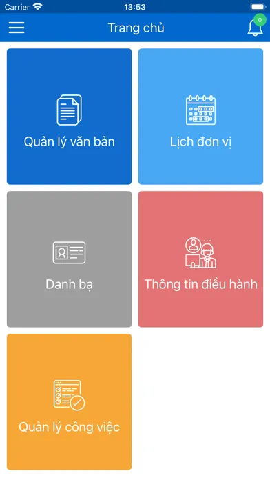 ภาพหน้าจอของ VNPT iOffice Quảng Ngãi