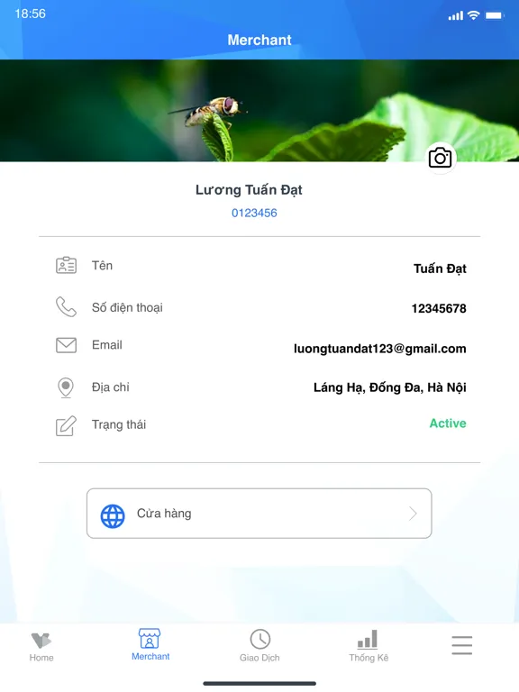 Zrzuty ekranu VNPT Pay Merchant iPad 