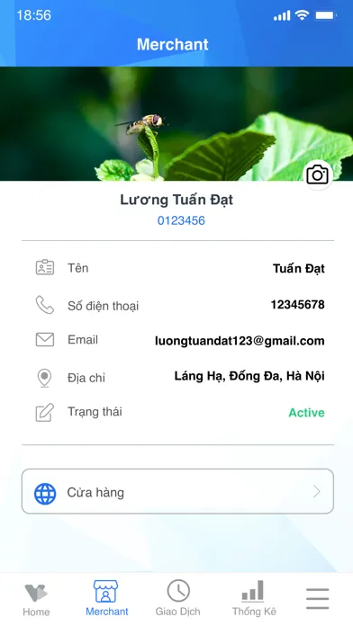 Zrzuty ekranu VNPT Pay Merchant