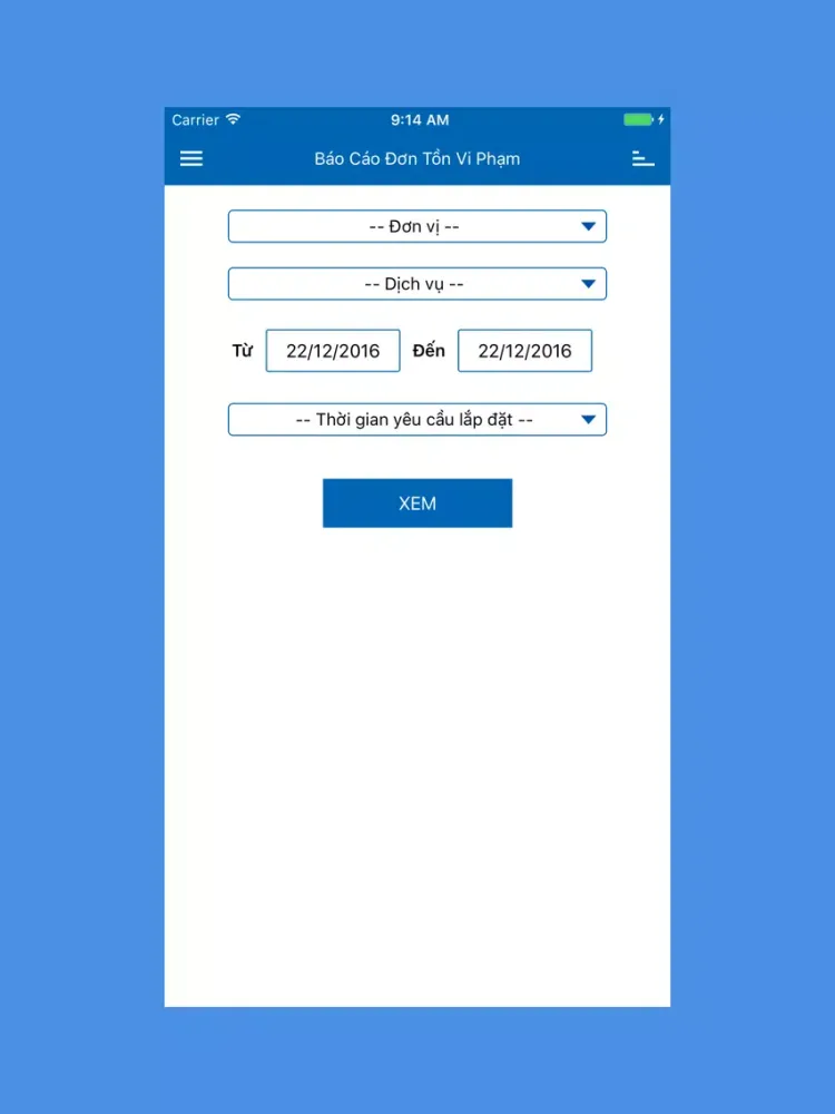 Báo Cáo Nhanh CSS Report iPad 应用截图