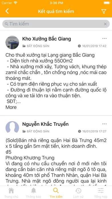 Capturas de tela do FaceSearch - Tìm kiếm hiệu quả