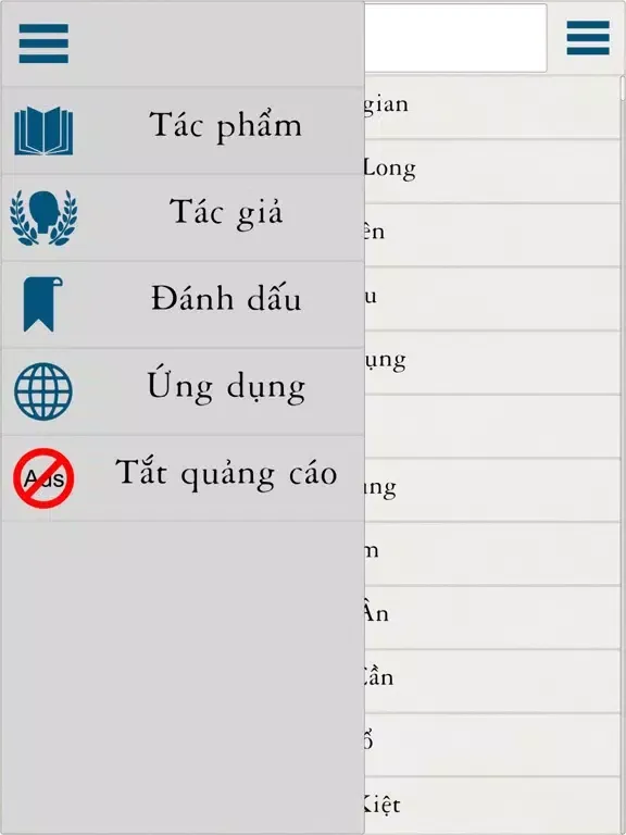 Tangkapan skrin Truyện hay bốn phương iPad 