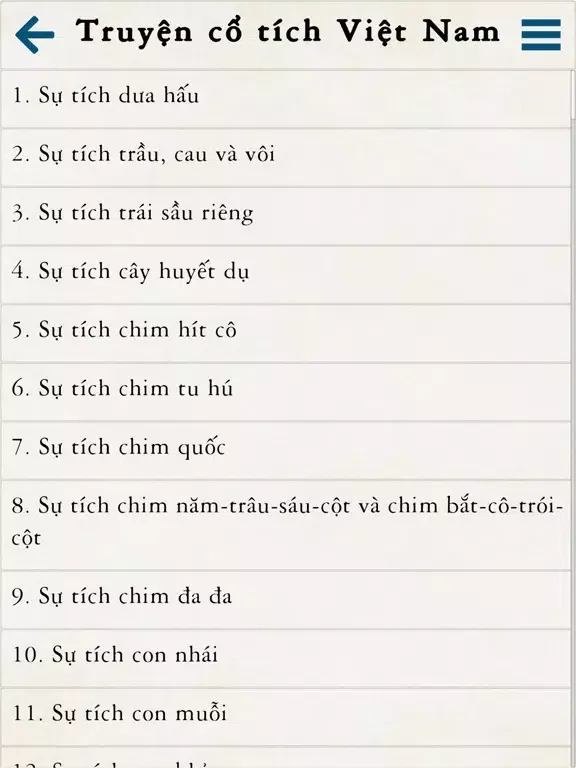 Tangkapan skrin Truyện hay bốn phương iPad 