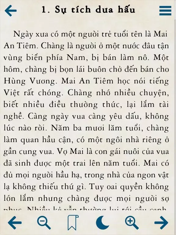 Tangkapan skrin Truyện hay bốn phương iPad 