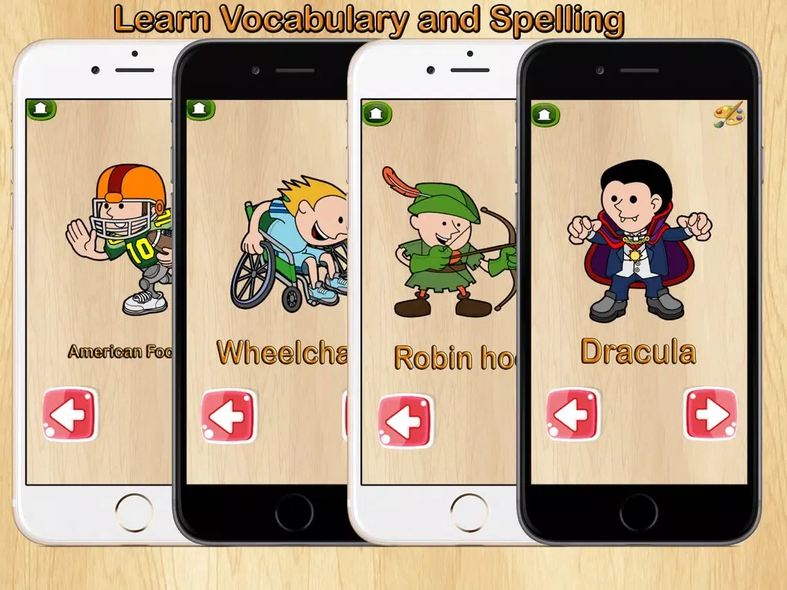 Zrzuty ekranu 4 in 1 English Vocabulary Coloring iPad 