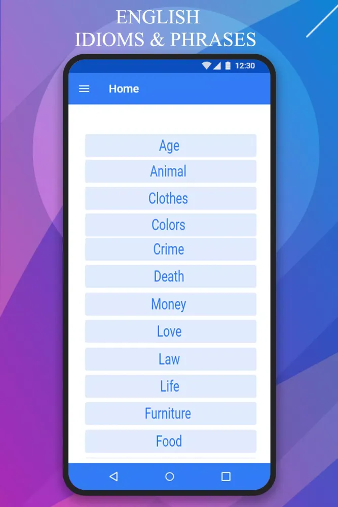English Idioms & Phrases Screenshots