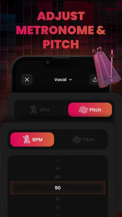 Capturas de tela do Vocal Extractor: Musical Gear