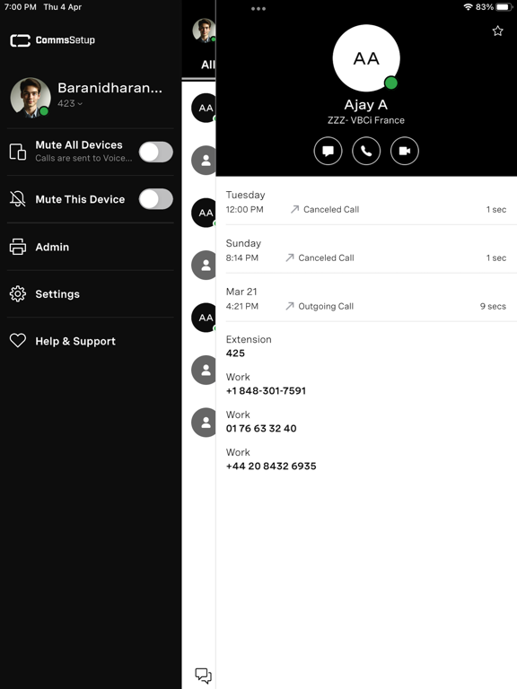 CommsSetup iPad  স্ক্রিনশট