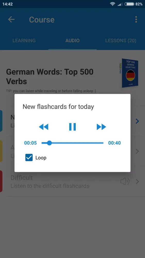 Captures d'écran de Learn German Vocabulary VocApp