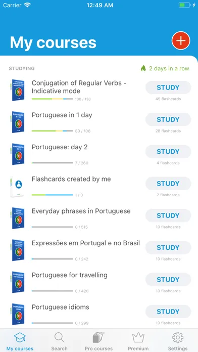 Learn Portuguese: VocApp Vocab應用截圖