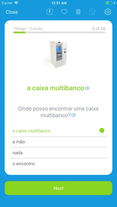 Learn Portuguese: VocApp Vocab應用截圖