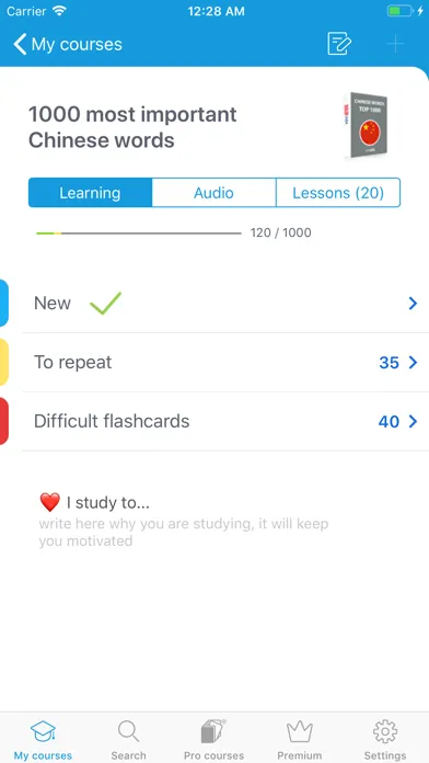 Ảnh chụp màn hình của Learn Chinese: VocApp Language