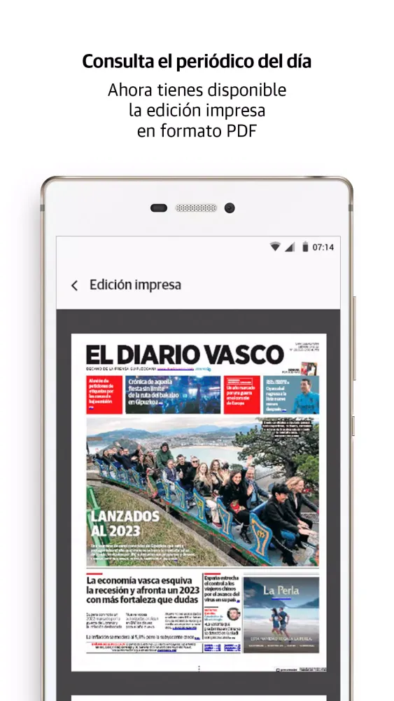 Screenshot di El Diario Vasco