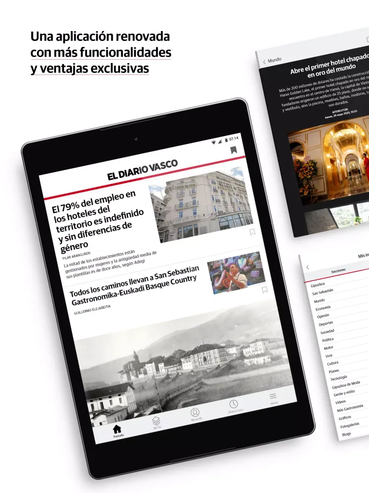 Screenshot di El Diario Vasco