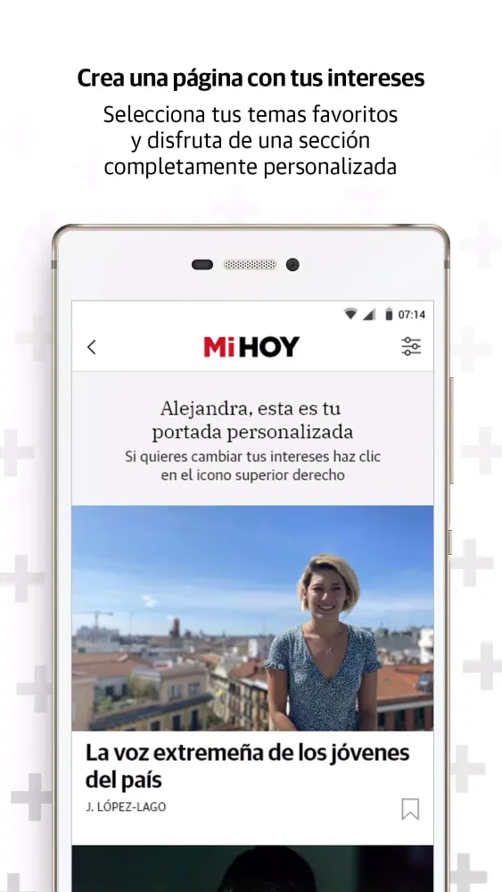 Capturas de tela do HOY