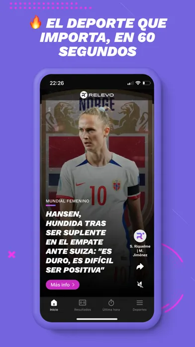 Tangkapan layar Relevo: todo el deporte