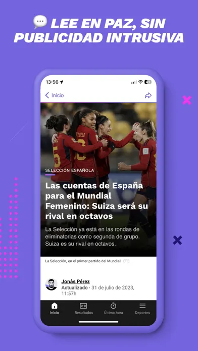 Tangkapan layar Relevo: todo el deporte