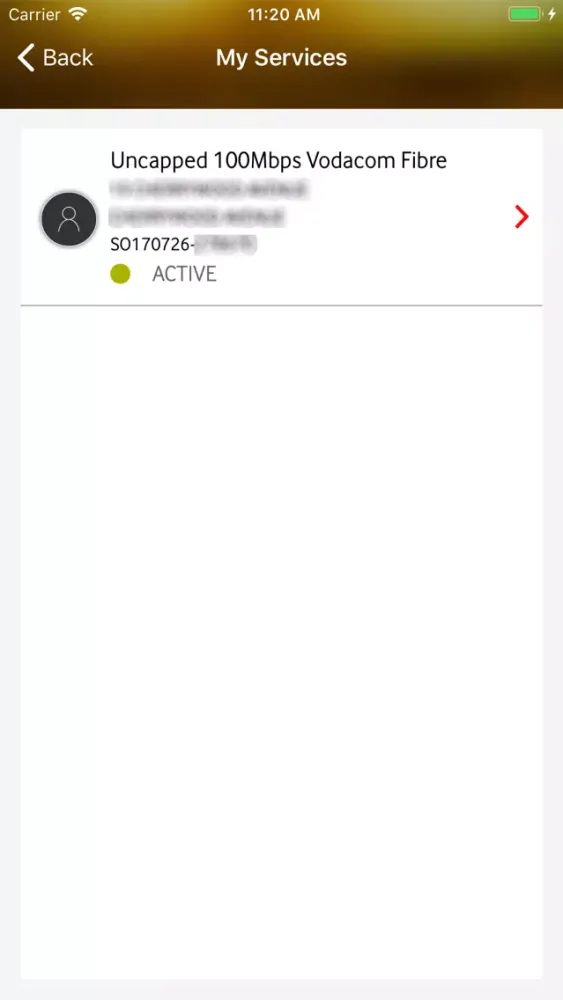 Capturas de pantalla de My Vodacom Fibre